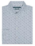 Perry Ellis Paisley Linen Roll-up Shirt
