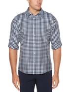 Perry Ellis Untucked Check Print Shirt