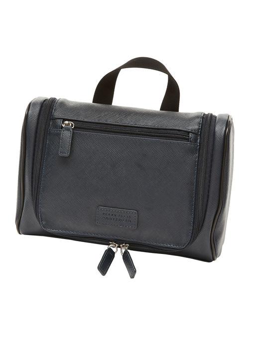 Perry Ellis Saffiano Hanging Travel Kit