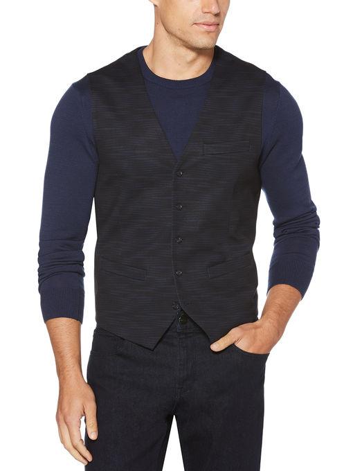 Perry Ellis Stretch Textured Vest