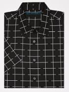 Perry Ellis Short Sleeve Broken Grid Shirt