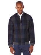 Perry Ellis Large Plaid Wool Jacket