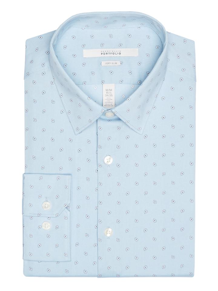 Perry Ellis Very Slim Scattered Paisley Dress Shirt