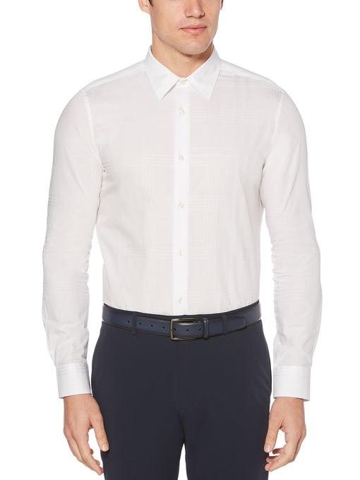 Perry Ellis Slim Hidden Check Shirt