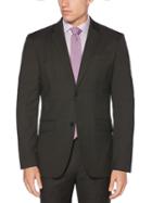 Perry Ellis Modern Fit Heathered Stripe Suit Jacket