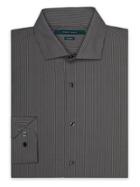 Perry Ellis Non-iron Tonal Stripe Pattern Shirt