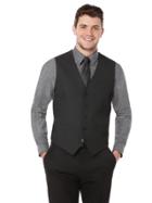 Perry Ellis Big And Tall Textured Party Suit Vest