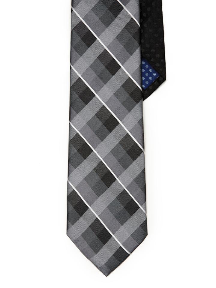 Perry Ellis Jeter Check Silk Tie