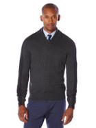Perry Ellis Colorblock Shawl Collar Sweater