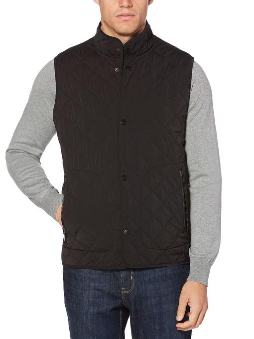 Perry Ellis Snap Front Quilted Vest