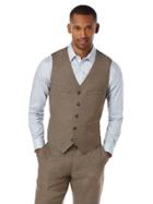 Perry Ellis Slim Fit Textured Heather Suit Vest