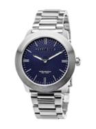 Perry Ellis Unisex Slim Line Navy Stainless Steel Watch