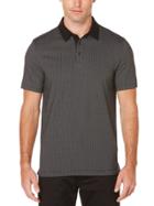 Perry Ellis Short Sleeve Mini Dash Jacqaurd Polo