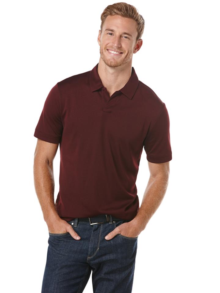 Perry Ellis Rib Open Polo