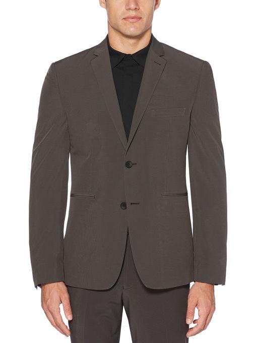 Perry Ellis Very Slim Grey Check Tech Suit Jacket