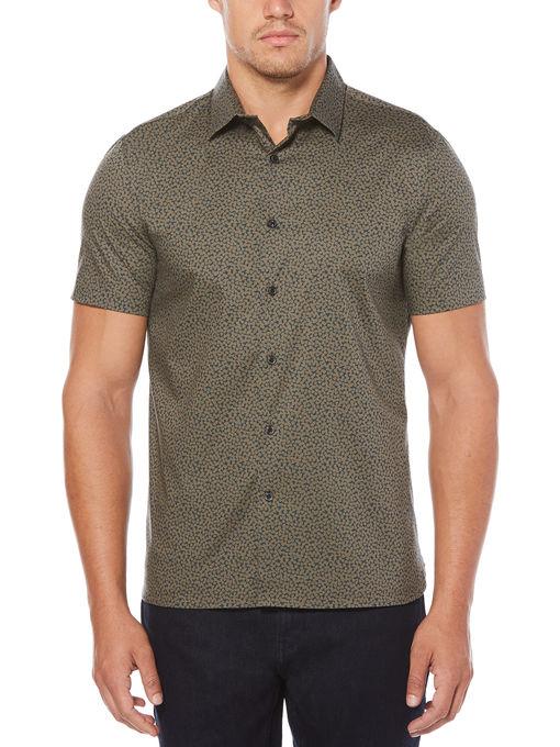 Perry Ellis Short Sleeve Slim Geo Shirt