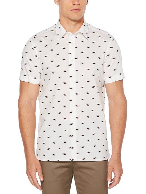 Perry Ellis Short Sleeve Slant Stripes Shirt