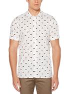 Perry Ellis Short Sleeve Slant Stripes Shirt