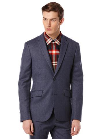 Perry Ellis Very Slim Wool Flannel Suit Jacket