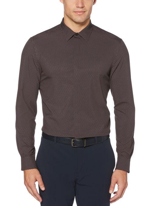 Perry Ellis Total Stretch Slim Fit Fountain Print Shirt
