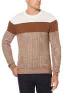 Perry Ellis Striped Colorblock Sweater