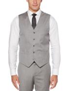 Perry Ellis Slim Fit Herringbone Suit Vest