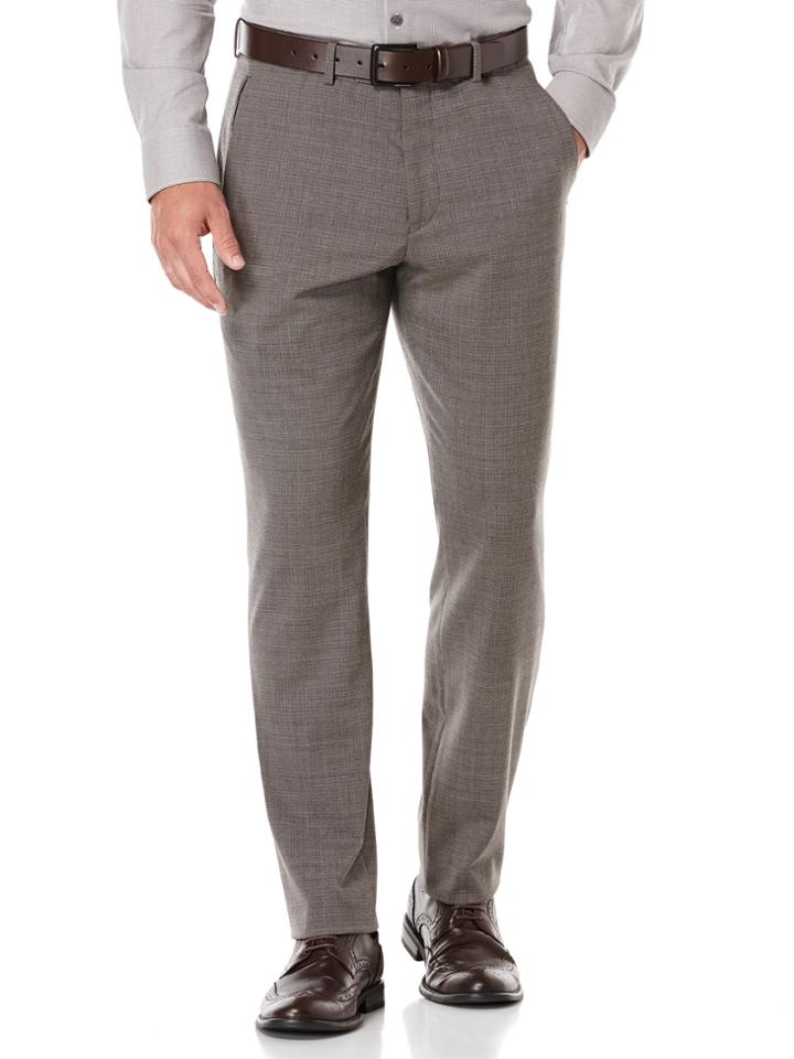 Perry Ellis Slim Fit Grey Check Suit Pant