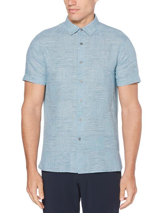 Perry Ellis Space Dyed Check Shirt