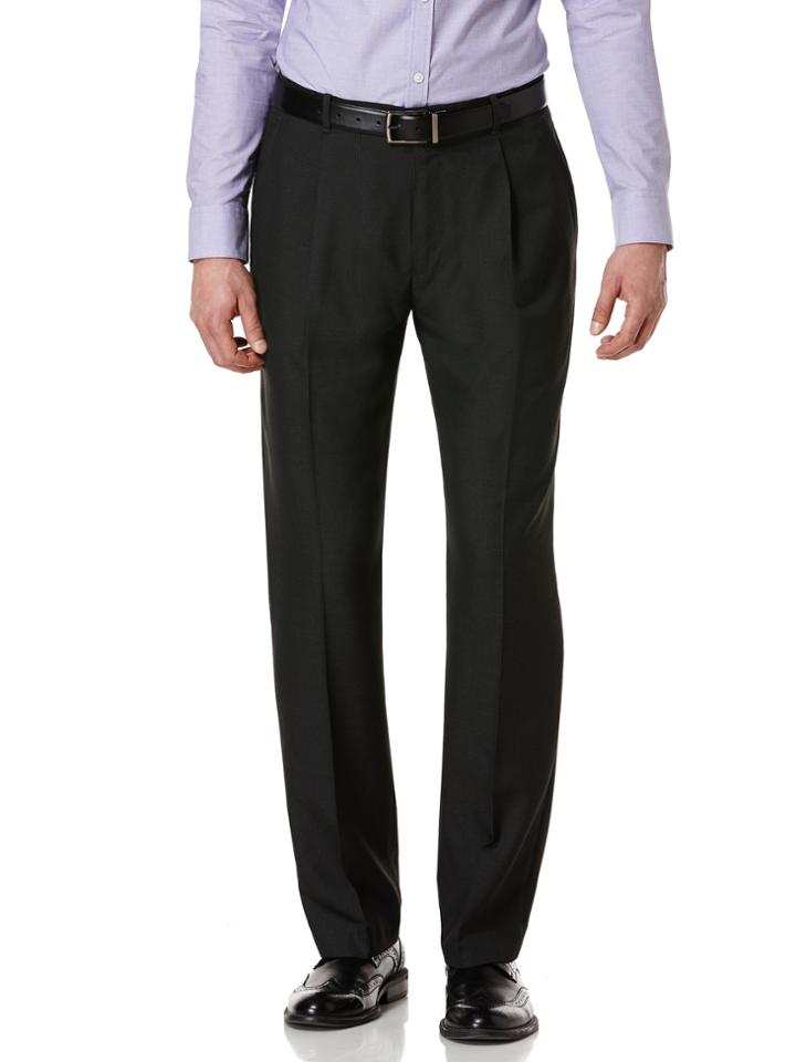 Perry Ellis Solid Single Pleat Modern Fit Pant