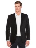 Perry Ellis Slim Fit Black Velvet Sport Coat