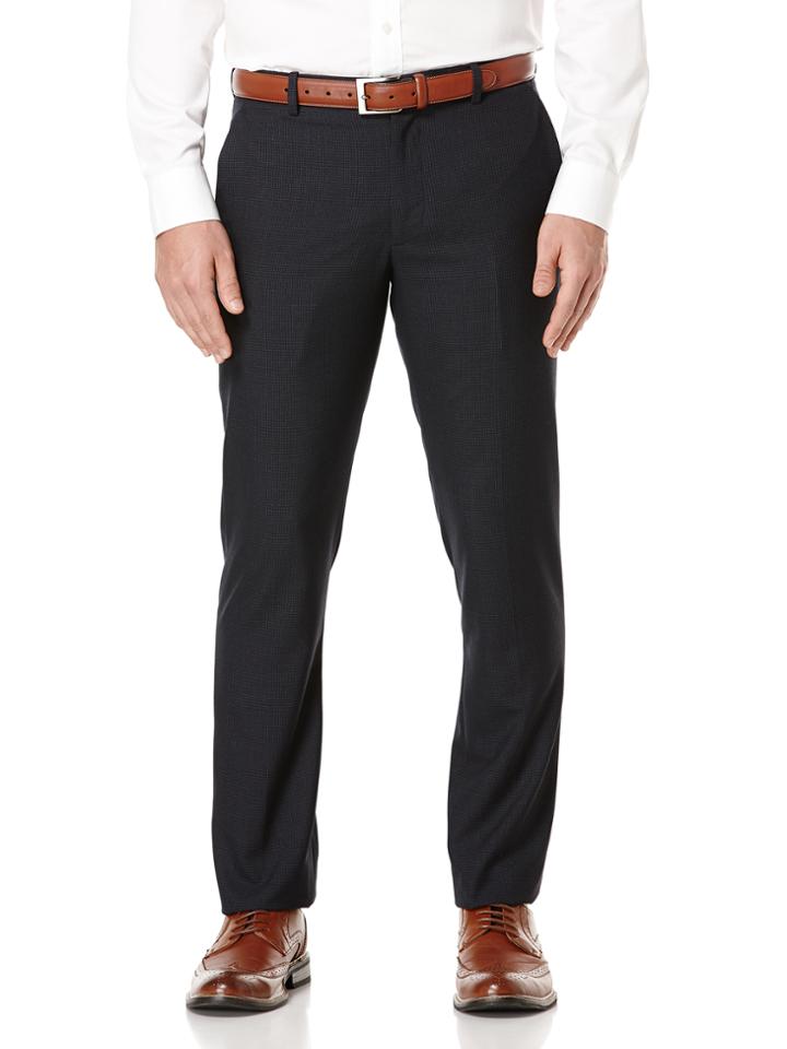 Perry Ellis Very Slim Tonal Check Dress Pant