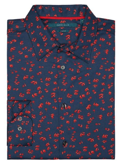 Perry Ellis Petal Print Shirt