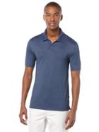 Perry Ellis Short Sleeve Jacquard Placed Polo