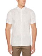 Perry Ellis Short Sleeve Dot Slash Print Shirt