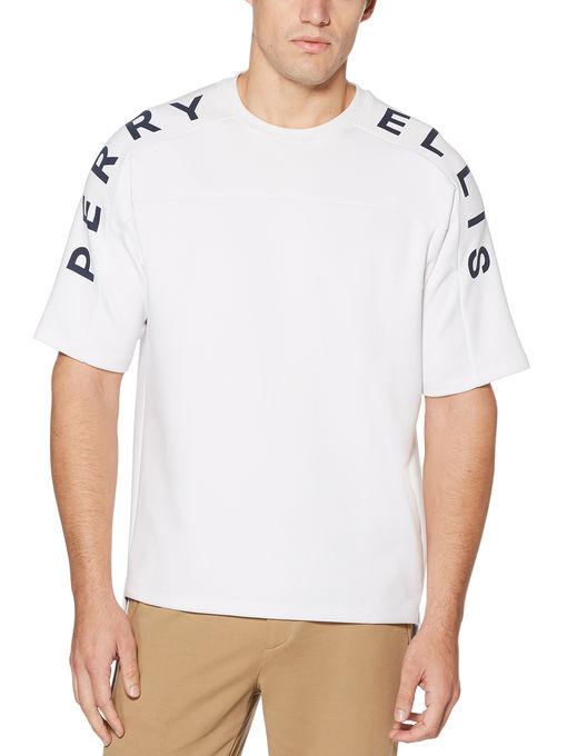 Perry Ellis Short Sleeve Logo Crew Neck