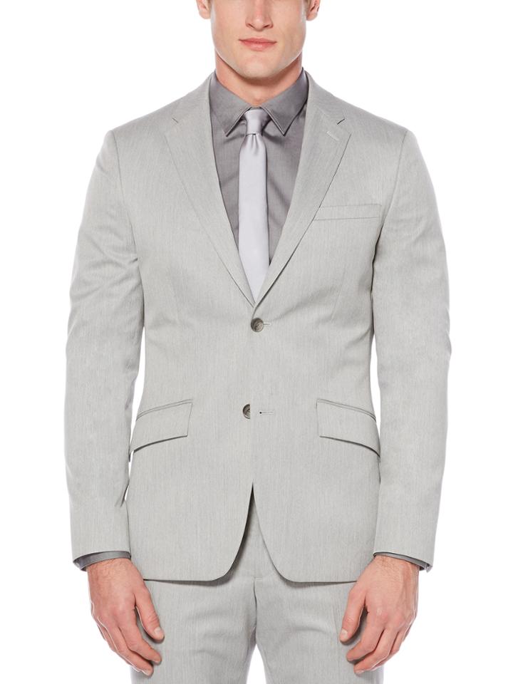 Perry Ellis Very Slim Heather Solid Suit Jacket