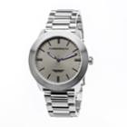 Perry Ellis Slim Line Grey Stainless Steel Watch