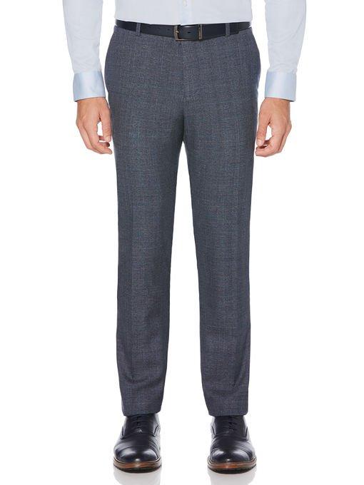 Perry Ellis Slim Fit Stretch Plaid Pants