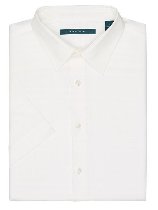 Perry Ellis Short Sleeve Tonal Shirt
