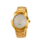Perry Ellis Unisex Slim Line Gold Stainless Steel Watch