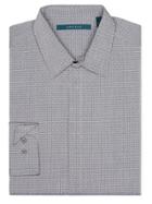 Perry Ellis Irridescent Dobby Check Silky Shirt