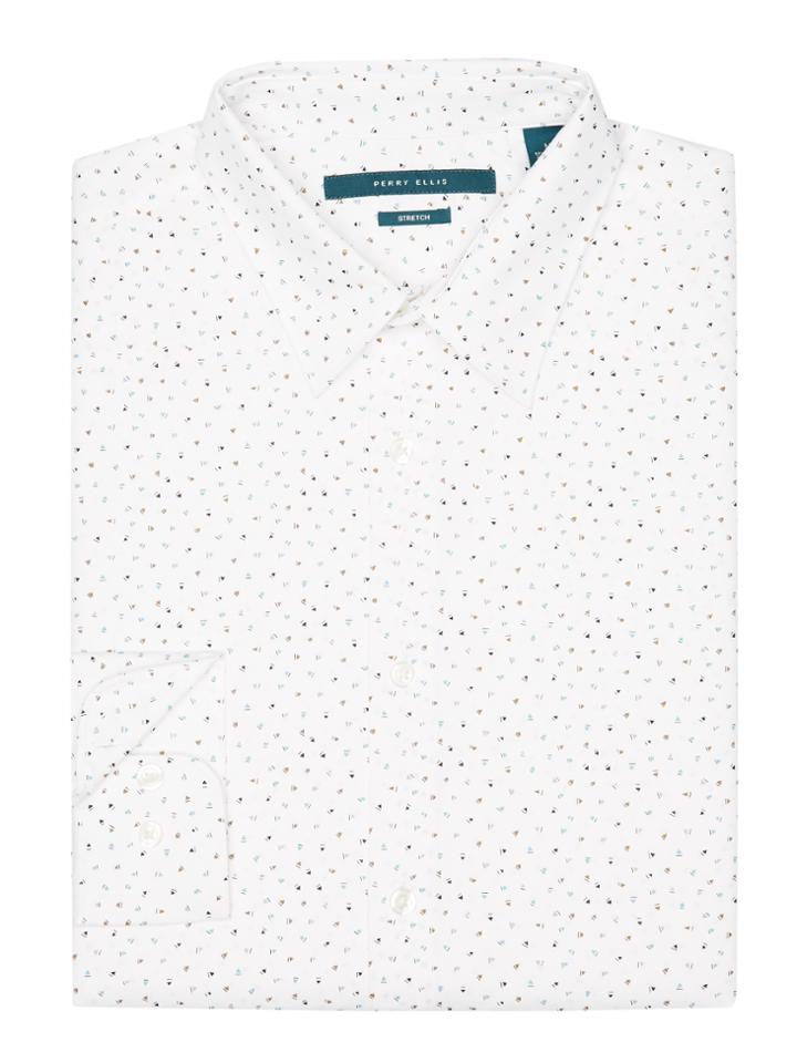 Perry Ellis Mini Triangle Print Shirt