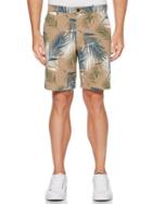 Perry Ellis Cotton Twill Palm Printed Short