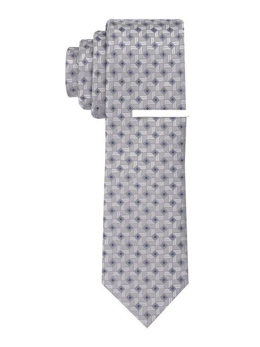 Perry Ellis Slim Clare Geo Tie