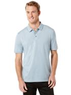 Perry Ellis Big And Tall Fine Stripe Jacquard Polo