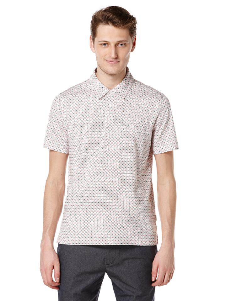 Perry Ellis Printed Pima Cotton Polo