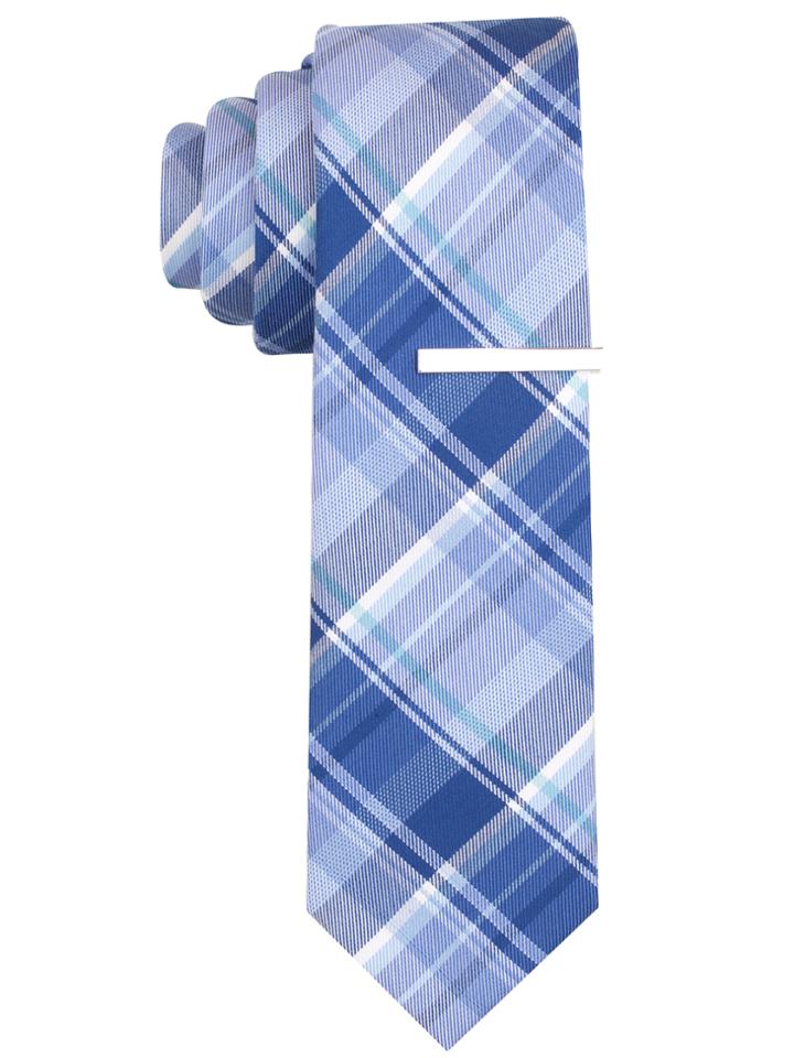 Perry Ellis Hamel Plaid Silk Tie