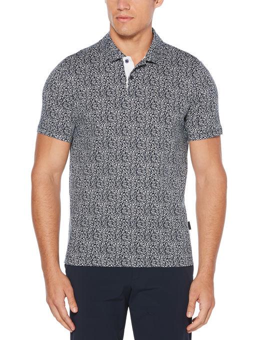 Perry Ellis Short Sleeve Floral Polo