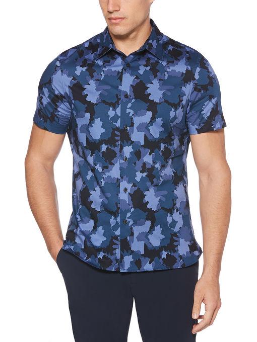 Perry Ellis Short Sleeve Pop Floral Shirt