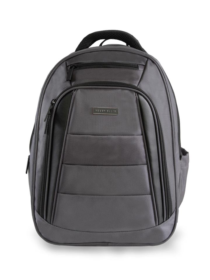 Perry Ellis Side Leather Detail Backpack